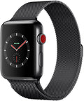 Apple iWatch Series 3 38mm - Cellular Stainless Steel (Black) Factory Resealed - UNLOCKED