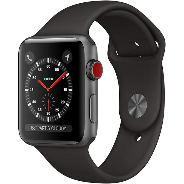 Apple iWatch Series 3 38mm - Cellular (Black) Factory Resealed - UNLOCKED