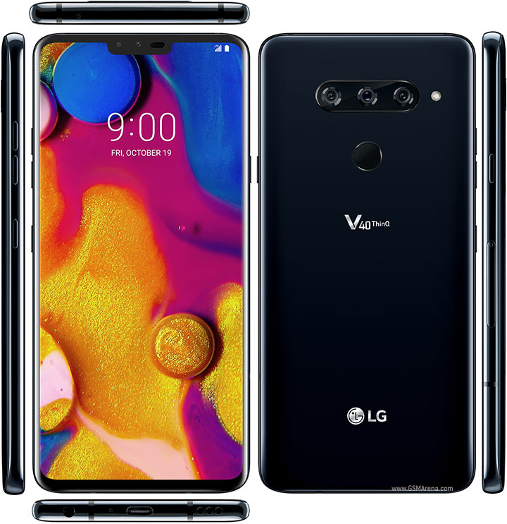 LG V40 ThinQ 2018 - Black - Fully Boxed, Sim Free Unlocked