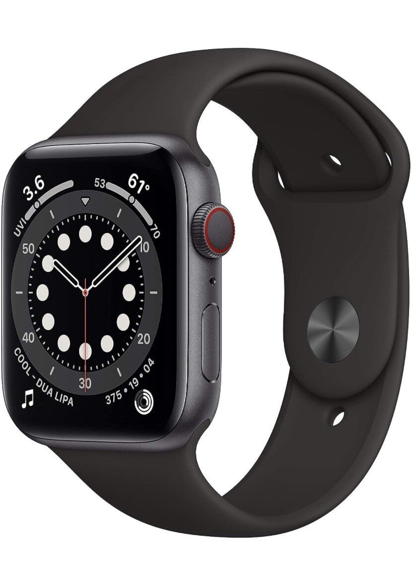 Apple iWatch Series 6 44mm - Cellular (Black) Factory Resealed - UNLOCKED
