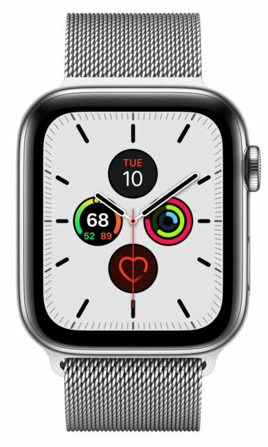 Apple iWatch Series 5 44mm - Cellular Stainless Steel (Black) Factory Resealed - UNLOCKED